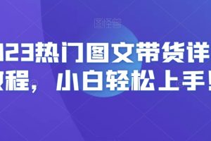 2023热门图文带货详细教程，小白轻松上手！