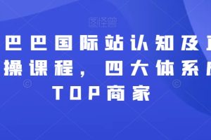 阿里巴巴国际站认知及直通车实操课程，四大体系成就TOP商家