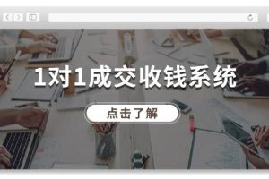 1对1成交 收钱系统，十年专注于引流和成交，全网130万+粉丝